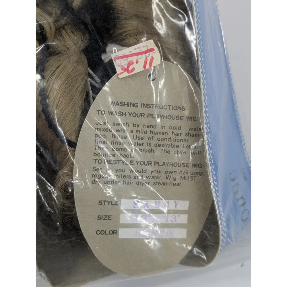 NEW IN PACKAGE Vtg Playhouse *SAMMY* Doll Wig Sz 12-13 Dark BLONDE Layered Hair